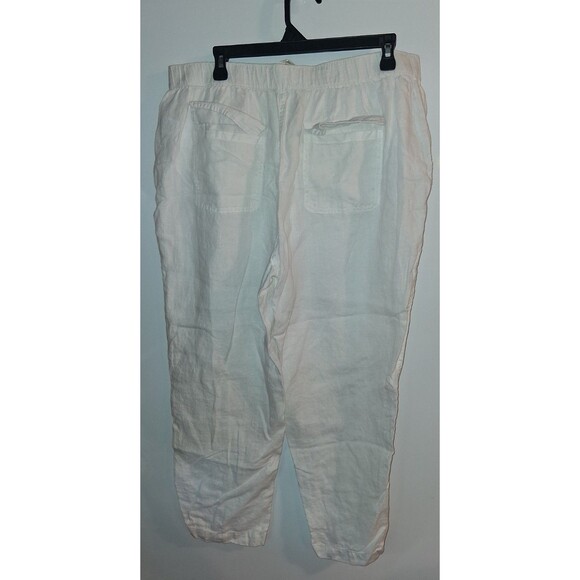 Nicole Miller White Pull-on Capri Pants Sz XL - Picture 2 of 2